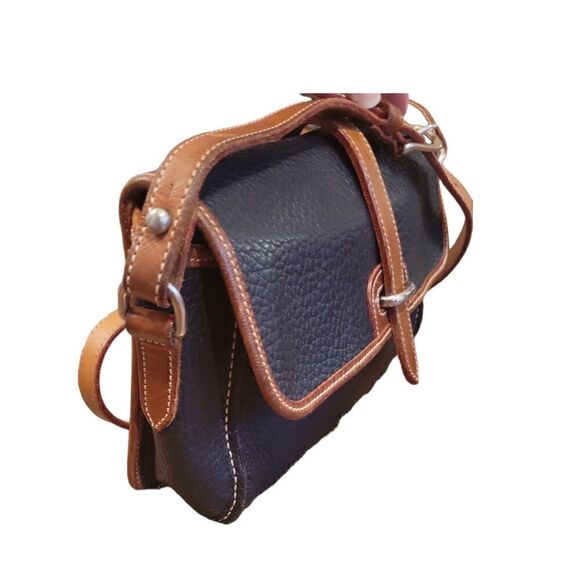 Dooney & Bourke Vintage Black Pebbled Leather Crossbody Purse Shoulder Bag - Picture 5 of 15